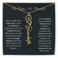 Never Forget That I Love You | Birth Flower Name Necklace