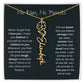 Never Forget That I Love You - Flower Name Necklace