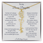 To My Bonus Daughter | We Are Family | Flower Name Necklace