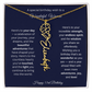 Happy 53rd Birthday - Personalized Birth Flower Name Necklace with Message Card