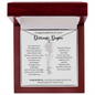 Congratulations On Your Doctorate Degree - You've Earned It - Flower Name Necklace
