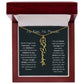 Never Forget That I Love You - Flower Name Necklace