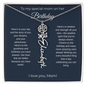 To My Special Mom On Her Birthday | I Love You | Birth Flower Name Necklace