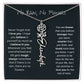 Never Forget That I Love You - Flower Name Necklace