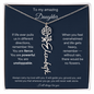 To My Amazing Daughter | You Are Fierce | Birth Flower Name Necklace