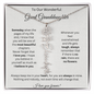 To Our Wonderful Great Granddaughter | I Love You Forever | Flower Name Necklace