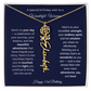 Happy 53rd Birthday - Personalized Birth Flower Name Necklace with Message Card