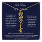 [LIMITED TIME ONLY] No Rain No Flowers | Believe In Yourself | Flower Name Necklace