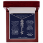 Happy 53rd Birthday - Personalized Birth Flower Name Necklace with Message Card