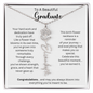 To A Beautiful Graduate - Celebrate This Moment - Flower Name Necklace