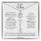 To My Niece | You're Loved More Than You Know | Flower Name Necklace