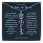 Personalized Birth Flower Name Necklace For Niece From Aunt
