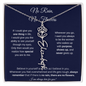 [LIMITED TIME ONLY] No Rain No Flowers | Believe In Yourself | Flower Name Necklace