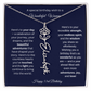 Happy 53rd Birthday - Personalized Birth Flower Name Necklace with Message Card
