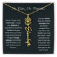 Never Forget That I Love You - Flower Name Necklace