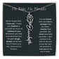 No Rain - No Flowers - Never Forget That I Love You | Birth Flower Name Necklace *