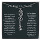 Never Forget That I Love You - Flower Name Necklace