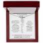 To My Wonderful Niece - Birth Flower Name Necklace
