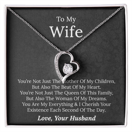 To My Wife - Beat Of My Heart - Forever Love Necklace
