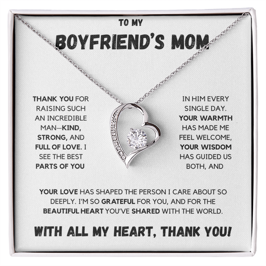 To My Boyfriend's Mom | Forever Love Necklace | With All My Heart