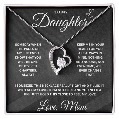 To My Daughter | Forever Love Necklace | Love, Mom