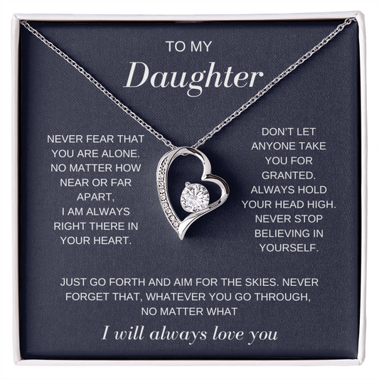 To My Daughter | I Will Always Love You | Forever Love Necklace