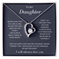 To My Daughter | I Will Always Love You | Forever Love Necklace