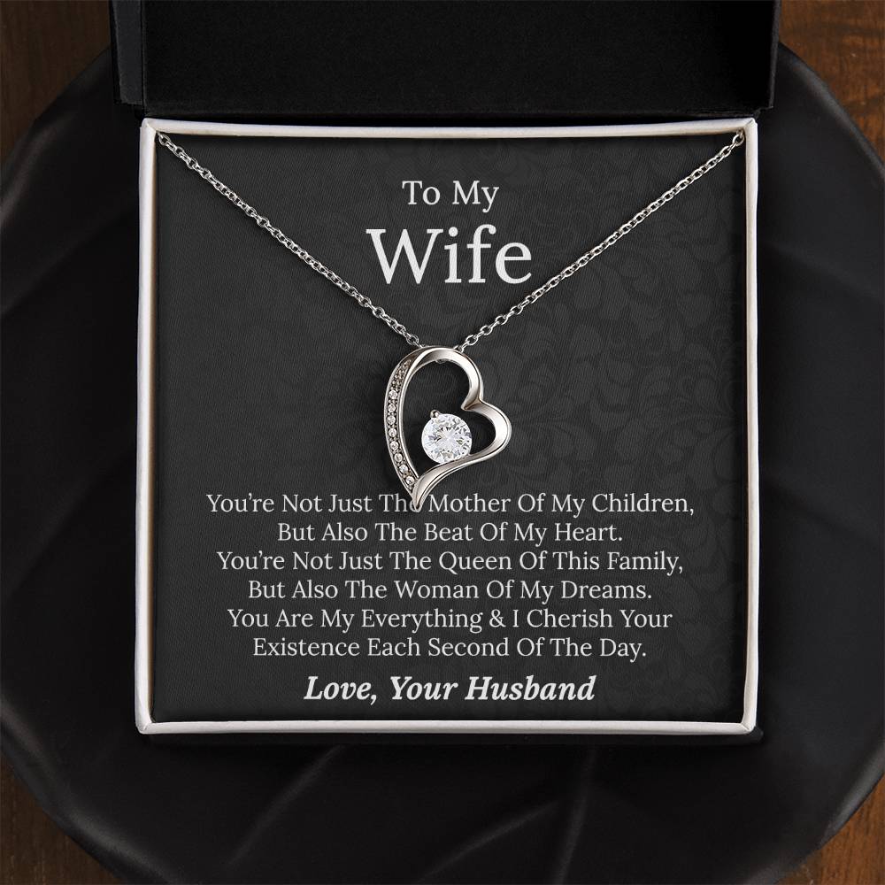 To My Wife - Beat Of My Heart - Forever Love Necklace