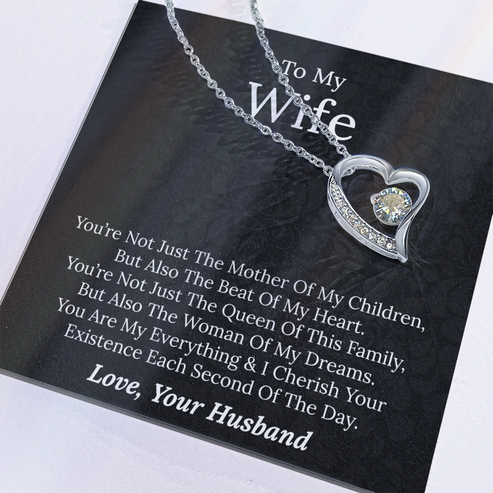 To My Wife - Beat Of My Heart - Forever Love Necklace