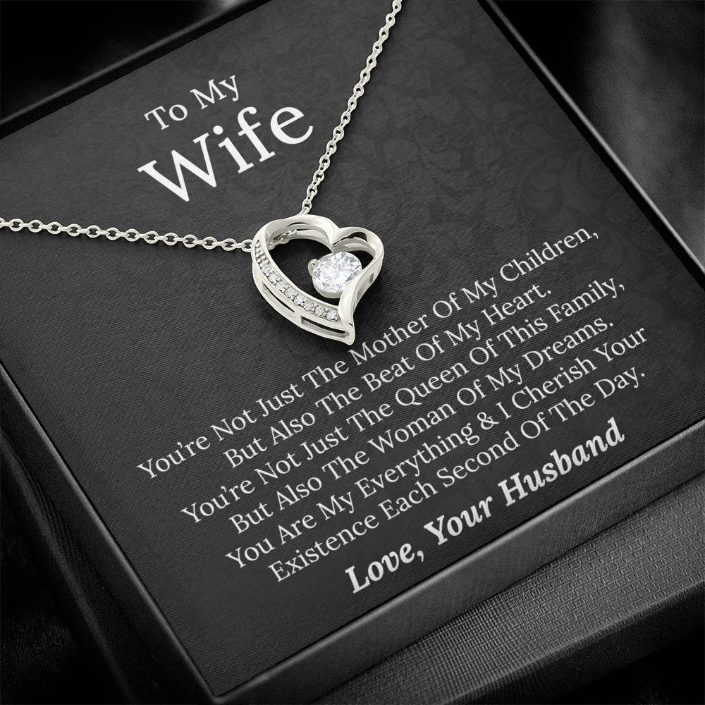 To My Wife - Beat Of My Heart - Forever Love Necklace