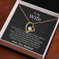 To My Wife - Beat Of My Heart - Forever Love Necklace