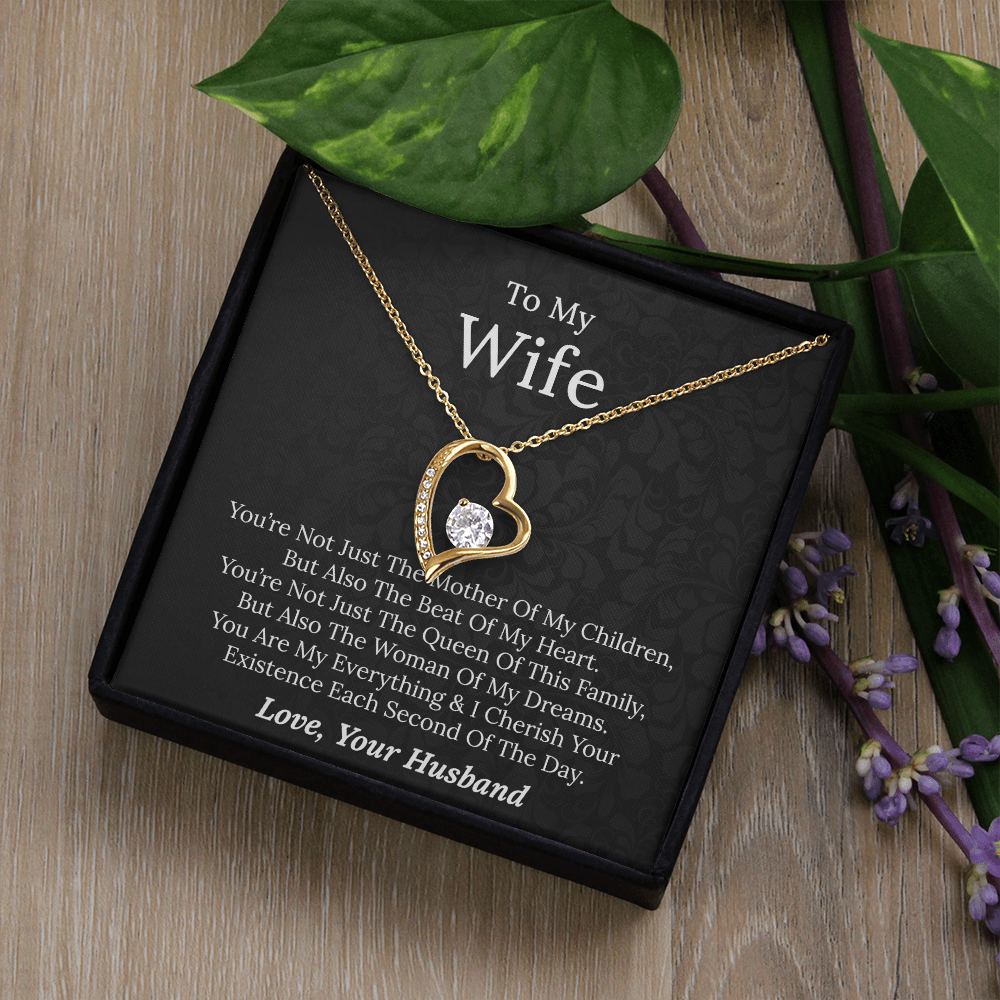 To My Wife - Beat Of My Heart - Forever Love Necklace