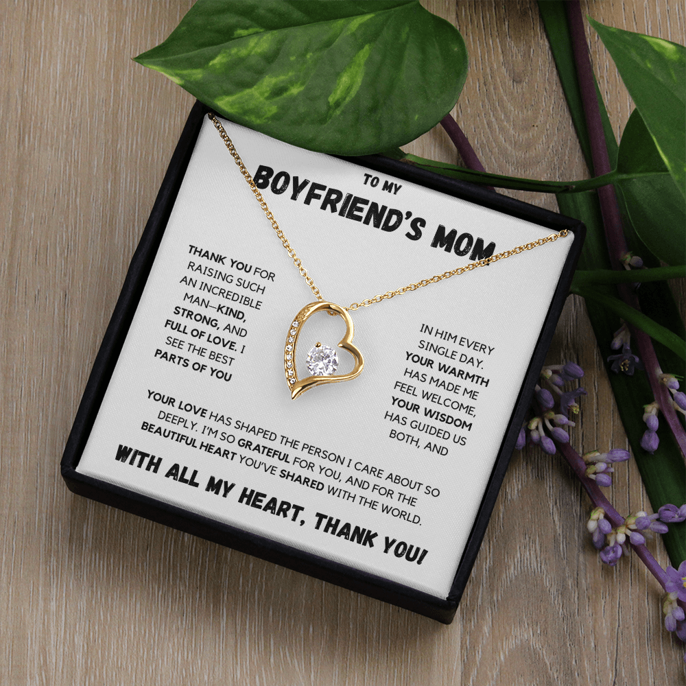 To My Boyfriend's Mom | Forever Love Necklace | With All My Heart