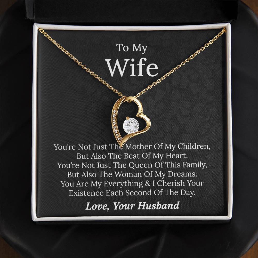 To My Wife - Beat Of My Heart - Forever Love Necklace