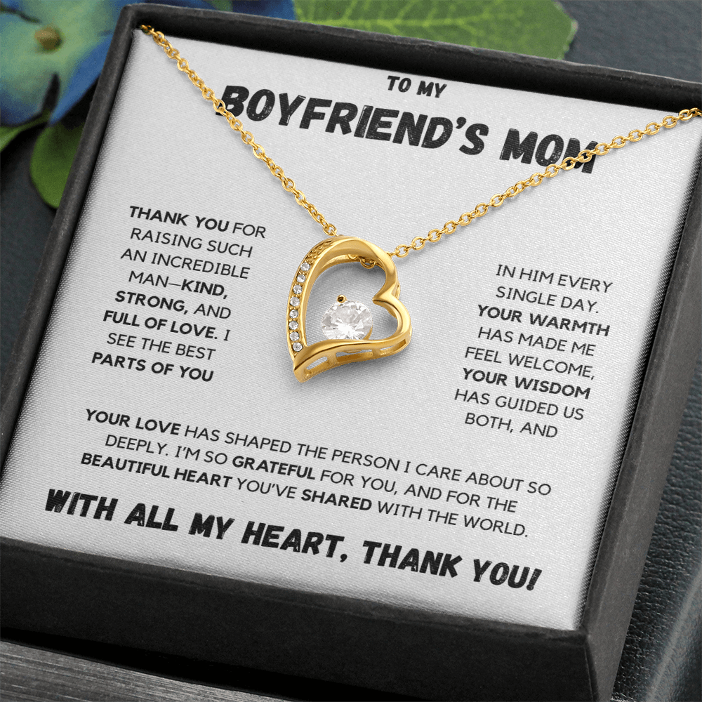 To My Boyfriend's Mom | Forever Love Necklace | With All My Heart