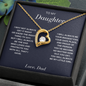To My Daughter  | I Will Always Be Your Biggest Fan | Forever Love Necklace