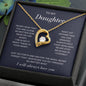 To My Daughter | I Will Always Love You | Forever Love Necklace