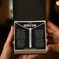 To My Bonus Son | I Will Always Love You | 4-Sided Stick Necklace