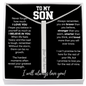 To My Son - I Will Always Love You - 4-Sided Stick Necklace