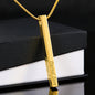 To My Bonus Son | I Will Always Love You | 4-Sided Stick Necklace