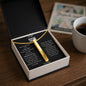 To My Son | I Love You | 4-Sided Stick Necklace
