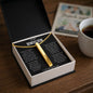 To My Bonus Son | I Will Always Love You | 4-Sided Stick Necklace