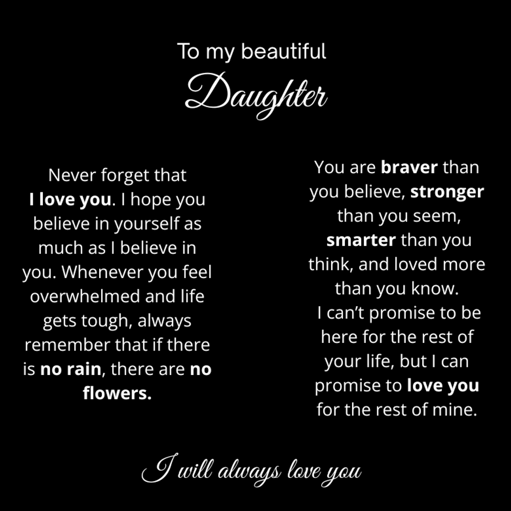 [HOLIDAY BESTSELLER] To My Beautiful Daughter - No Rain No Flowers -Love Knot Necklace with Red Heart Rose Box