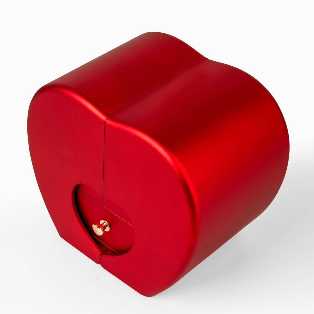 To My Beautiful Wife - My Missing Piece - Love Knot Necklace with Red Heart Rose Box