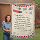 Dear Mom - I Love You - Heirloom Woven Blanket