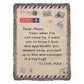 Dear Mom - I Love You - Heirloom Woven Blanket