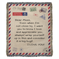 Dear Mom - I Love You - Heirloom Woven Blanket