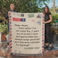 Dear Mom - I Love You - Heirloom Woven Blanket