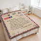 Dear Mom - I Love You - Heirloom Woven Blanket