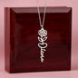 Flower Name Necklace